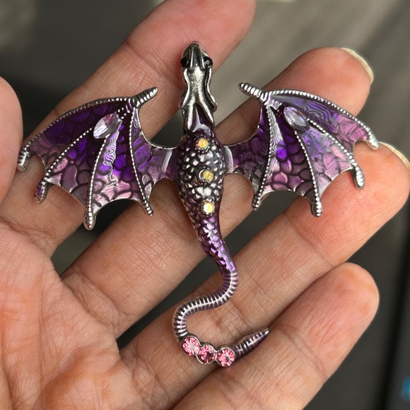 Jewelry - Purple Dragon Brooch